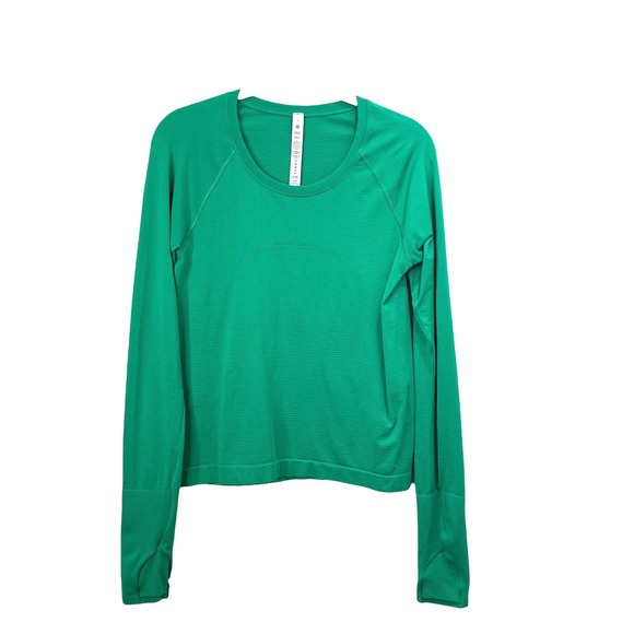 Lululemon Swiftly Tech Long Sleeve Top Size 6 green - Picture 1 of 8